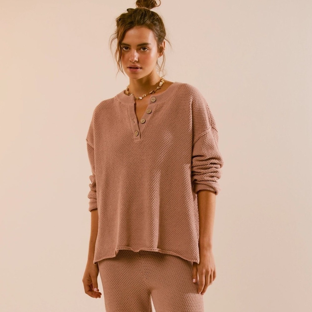 Free‎ People Beach | Hailee Henley Sweater Tuscany Size M